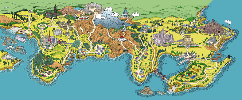 Mapa de Hoenn com a maioria da localização dos pokemons - Dentro do jogo -  Fórum otPokémon - Pokémon Online
