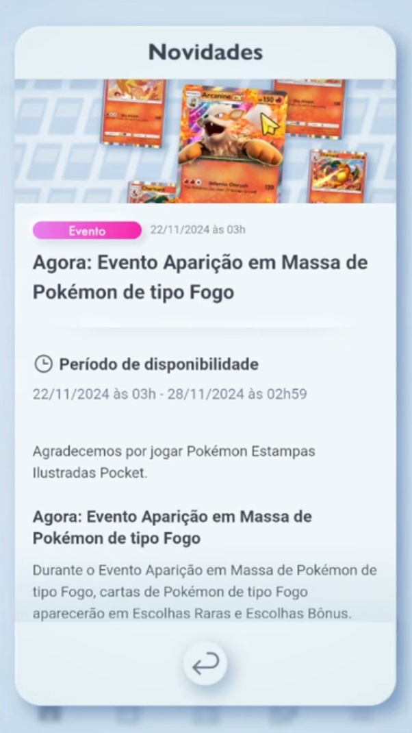 Evento de Aparição em Massa do Tipo Fogo em Pokémon TCG Pocket & Black Friday!