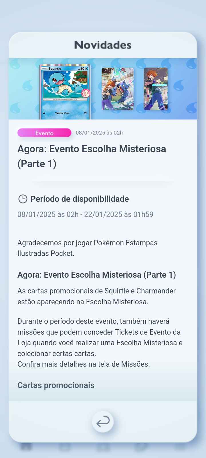 Evento de Escolha Misteriosa Squirtle e Charmander + Dica para farm de Ticket de Lojas!